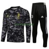 Juventus Black Ensemble Sweat d'Entraînement 21-22 Grise Pour Homme